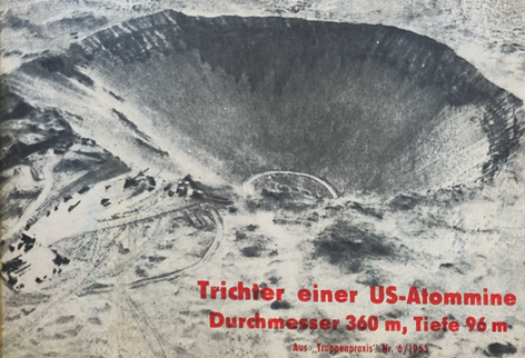 Leaflet featuring atomic mines, 1965